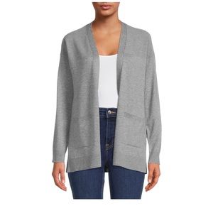 New Time and Tru Gray Pocket Cardigan Sweater